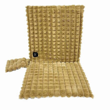 (90*45cm,khaki)Office Chair Heating Pad, Heated Chair Pad Cushion for Full Back,Chair Car Seat
