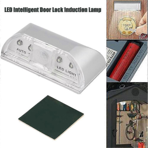 (Silver) LED Auto PIR Sensor LED Light Home Door Wireless Motion Detection Light 1