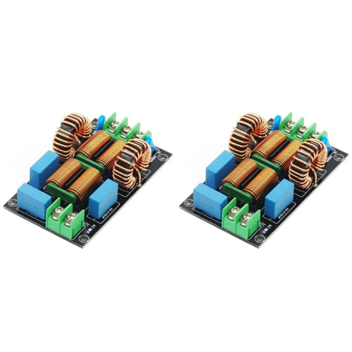 2X EMI Power Filter Board Audio Amplifier Power Supply Filter Common Mode High Current Electromagnetic HiFi Audio 20A