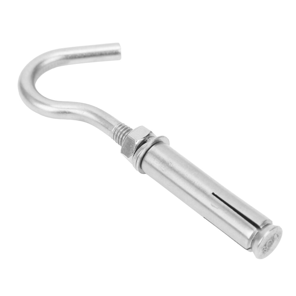 10Pcs Silver 304 Steel Wall Screw Hooks