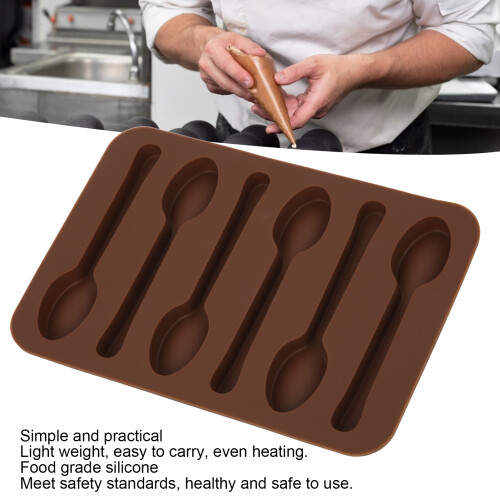 Chocolate Cake Mold Non-Stick Spoon Shape DIY Bakeware Kitchen Accessory 2