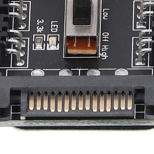 Computer Fan Hub Splitter 8-Way 3Pin Speed Controller SATA EZ20320 2