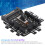 Computer Fan Hub Splitter 8-Way 3Pin Speed Controller SATA EZ20320 4