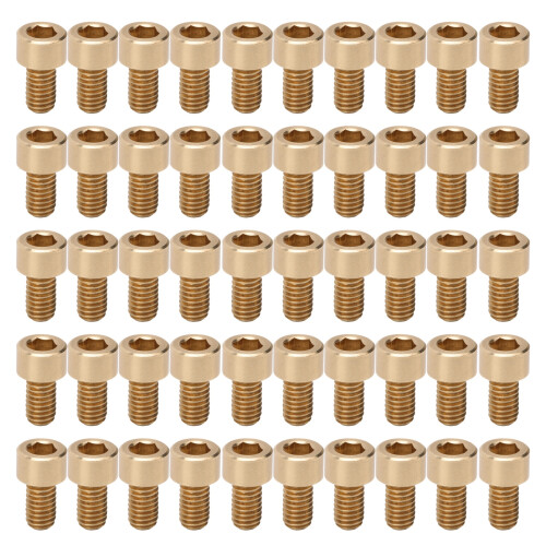 50PCS Copper Cap Hex Socket Screws M6x10/12/14/16/25mm Hardware Tools 1