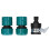 8-Pattern Water Sprayer Set, ABS + Rubber, 15x10.5x6.3cm 15