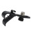 4Pcs Drum Microphone Clips Black Shockproof Clamp 11.6cm 10