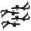 4Pcs Drum Microphone Clips Black Shockproof Clamp 11.6cm 16