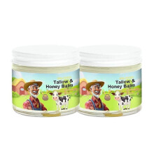(2PCS) 1-5x Grass Fed Tallow Balm with Honey Deep Hydration Natural Face Moisturizer for Sensitive Skin