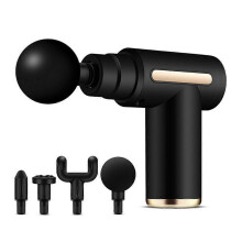 (Black)Fascia Gun Pocket Electric Shock Gun Muscle Massage Gun, Specification: Classic Mini