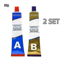 (2 set) 1-3 Set Industrial Metal Repair Paste Glue Heat Resistance Cold Weld Adhesive A&b Gel - Ri