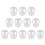 20Pcs Transparent Dessert with Sturdy Lids for Kitchen Use 2