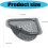 PET Sink Strainer Basket Fashion Triangle Sink Triangle-1 pack 4