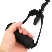 Anti-Break Fitness Pull Rope, TPE, 30lb, Black Indoor Elastic Belt