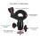 Car Dash Cam Mirror Mount Holder Adjustable 360 Rotation Black 7
