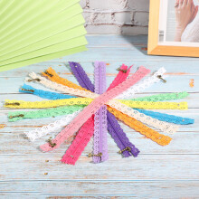 10Pcs Lace Zippers Mixed Style Nylon 30cm Sewing Accessories