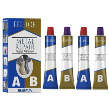 4pcs A&B Glue Casting Adhesive Industrial Repair Agent Casting Metal Cast Iron Damaged Crackle Welding Glue