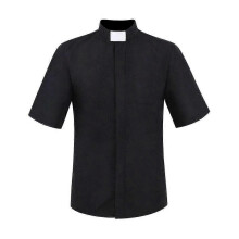 Camisas masculinas para padres, igreja católica, bispo, clero, ministro, pregador, pastor, blusas romanas, tamanhos P a 5XG