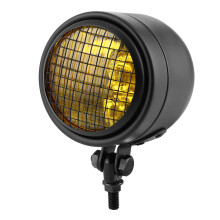 35W Motorcycle Headlight Grill Lens Cover 1750lm Yellow White