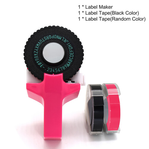 Mini Portable Manual 3D Embossing Label Maker with 9mm PVC Tapes 2