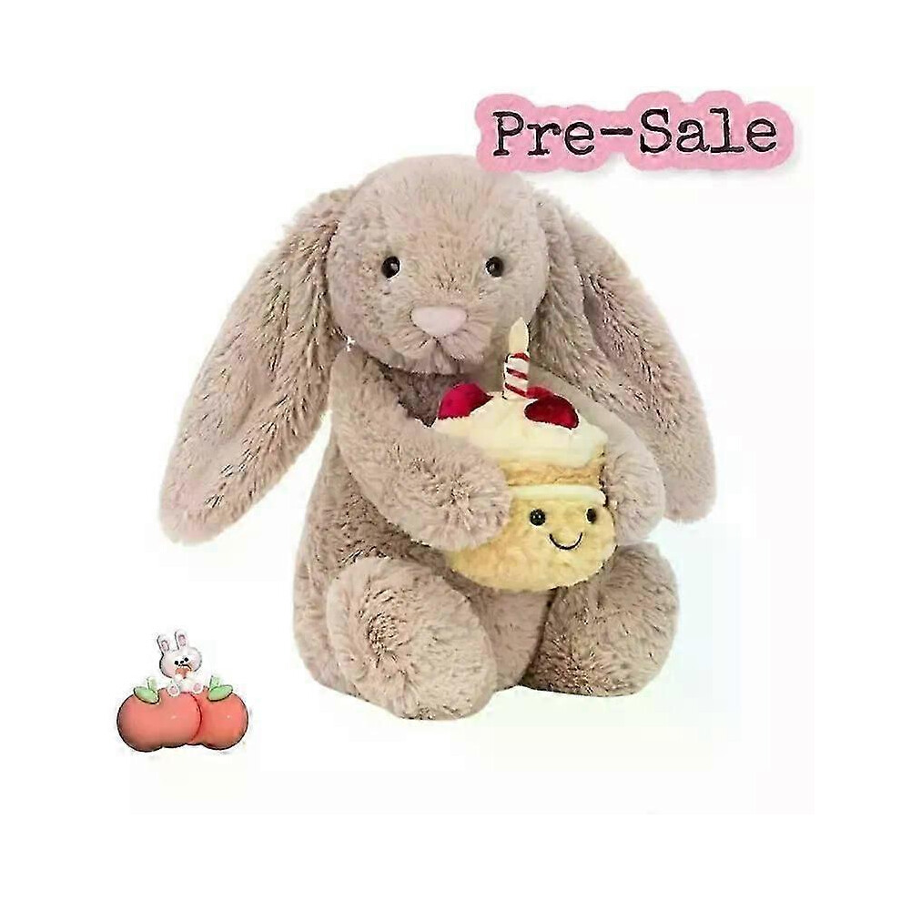 (B) Jelly Cat Bartholomew Bear Bumblebee , Bashful Bunny Beige Birthday Cake 2025 New Collections 25Cm