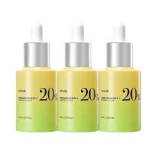 (3PCS)1-5x Vitamin C Face Essence 20ml Brightening Anti-aging Antioxidant Serum For All Skin Types Fades Dark Spots Wrinkles Green Lemon Extract