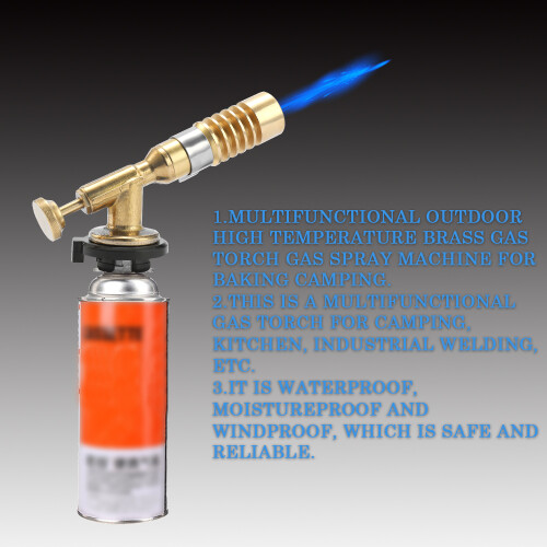 Multifunctional Brass Gas Torch for Camping, Welding, Baking, 119mm 2