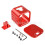 (red) 4 Action Camera Dog Cage Metal Protective Shell Aluminum Alloy 5