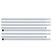 Steel Tent Support Rods 8 Pack 1.8m