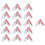 32Pcs Triangular Erasers 4B for Students Sketch and Office Use, White 16