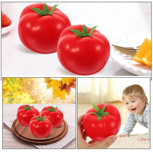 Lifelike Artificial Tomato Decor Set, 6Pcs Fake Tomatoes 1