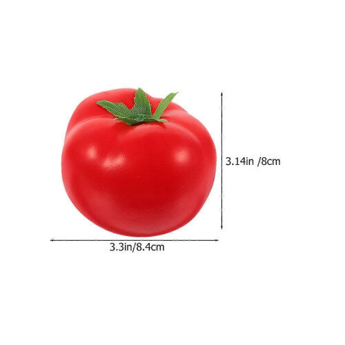 Lifelike Artificial Tomato Decor Set, 6Pcs Fake Tomatoes 2