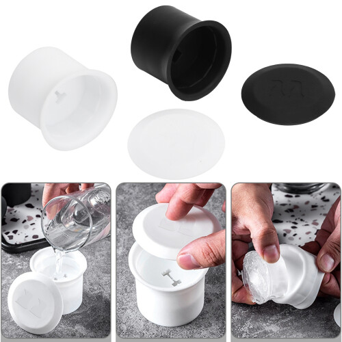 2Pcs Silicone Animal Shape Ice Cube Molds Penguin & Bear, 7x5.5cm 2