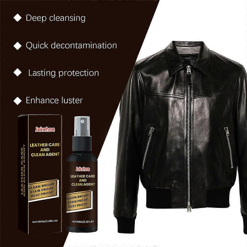 (3PCS)1-5x Professional Leather Jacket , Sofa Cleaner - Stain Remover with Advanced Formula, Easy Spray Application, 100ml for All Leather Types 2