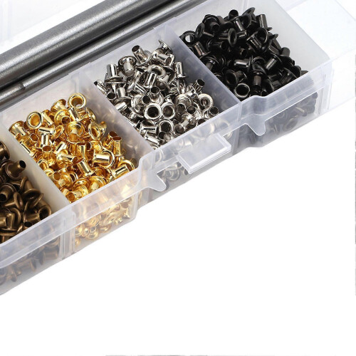 2mm Plated Copper Grommet Kit with Storage Box 2