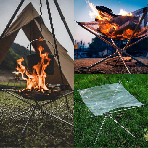 16.5-Inch Portable Outdoor Camping Fire Pit 2