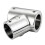 (60 Degree 25mm) Boat Railing Tube 3-Way Tee Connector Hardware 3