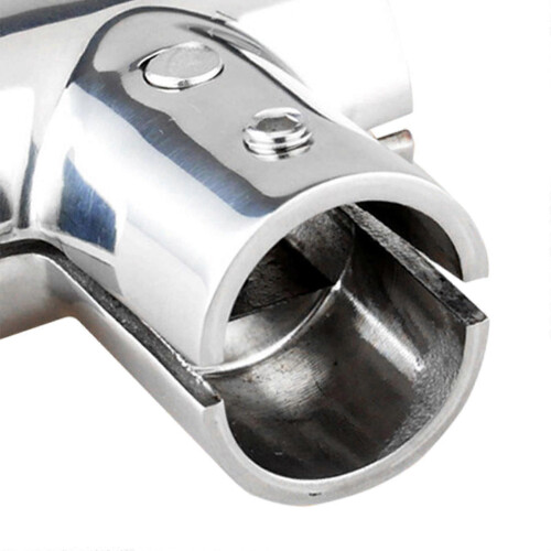 (90 Degree 25mm) Boat Railing Tube 3-Way Tee Connector Hardware 1