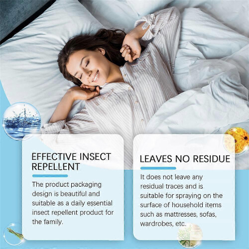 (1bottle) 1-3pcs Bed Bug Spray Remover for Home, Prevent Fleas & Bites 2