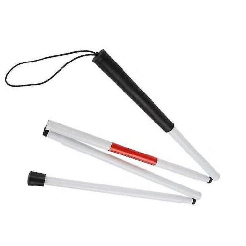 Folding Walking Stick for The Blind, 124cm 4-sections - PJ 2