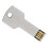 32GB Metal Key USB Flash Drive, High-Capacity Silver U Disk 4