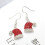 Christmas Dangle Stud Earrings Enamel Crystal Santa Bell Hat 4