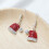 Christmas Dangle Stud Earrings Enamel Crystal Santa Bell Hat 5