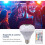 LED Music Light Bulb with Built in Bluetooth Speaker, Multiple Color APP Dual Control Smart Bulb, 12 4