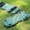 Grass Aerator Shoes with Adjustable Hook Loop Straps-Green 1 4