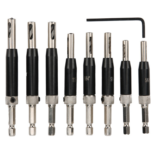 Hinge Drill Bit Set 6 Sizes Aluminum Iron Woodworking Hole Puncher 1