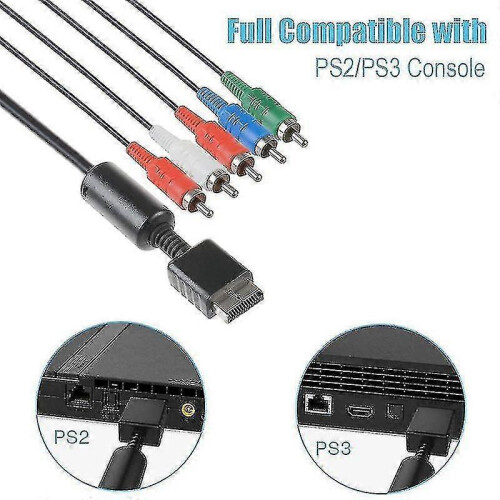 Ypbpr for PS2/PS3/PS3 Slim HDTV- TV HD Component AV Cable 5-Wire 6FT - Pengj 1