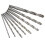 Self-Centering Aluminum Alloy Hinge Drill Bits 5/64in-1/4in Set 3