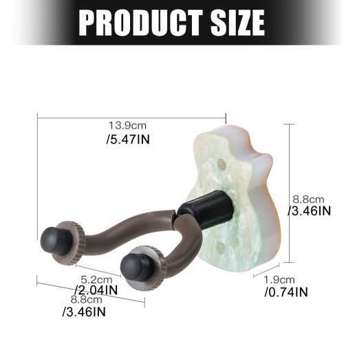 Guitar Wall Hanging Bracket Ukuleles Wall Hook Holder Stand Wall 2