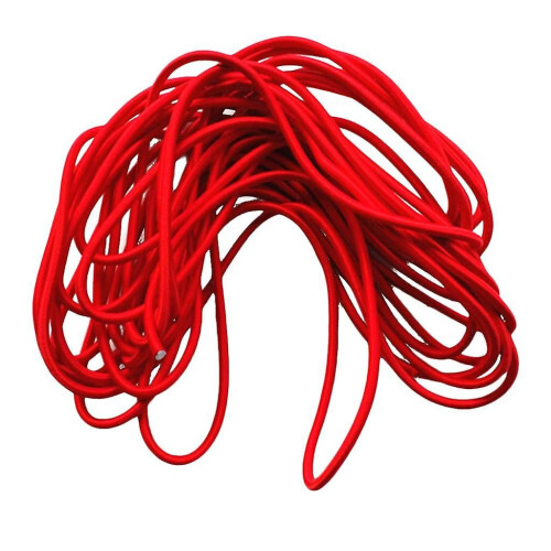 Corde élastique rouge de 5 mm, 10 m, pour arrimer bateaux et remorques. 1