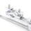 Adjustable Drum Kit Extension Clamps with Felt Pads, Silver 4